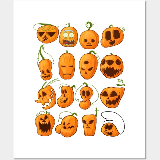 Pumpkins Wall Art by DinoTomic